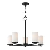 Lateral 5 Light Medium Chandelier by Maxim 10286SWSN - 10286