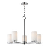 Lateral 5 Light Medium Chandelier by Maxim 10286SWSN - 10286