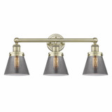 Cone 3 Light Industrial Vanity Light 24.25 Inch Wide by Innovations - 616-3W-CONE