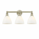 Bristol Glass 3 Light Vanity Light 25.5 Inch Wide by Innovations - 616-3W-BG