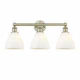 Bristol Glass 3 Light Vanity Light 25.5 Inch Wide by Innovations - 616-3W-BG