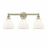 Bristol Glass 3 Light Vanity Light 25.5 Inch Wide by Innovations - 616-3W-BG