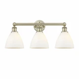 Bristol Glass 3 Light Vanity Light 25.5 Inch Wide by Innovations - 616-3W-BG