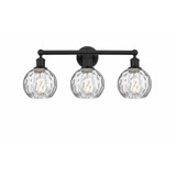 Athens Water Glass 3 Light Vanity Light 24 Inch Wide by Innovations - 616-3W-G1215-6
