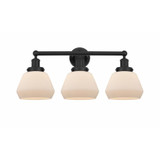 Fulton 3 Light Steel Vanity Light 24.75 Inch Wide by Innovations - 616-3W-G17