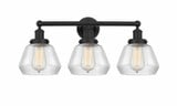 Fulton 3 Light Steel Vanity Light 24.75 Inch Wide by Innovations - 616-3W-G17