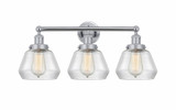 Fulton 3 Light Steel Vanity Light 24.75 Inch Wide by Innovations - 616-3W-G17