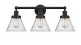 Cone 3 Light Steel Vanity Light 25.75 Inch Wide by Innovations - 616-3W-G4