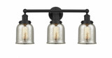 Bell 3 Light Industrial Vanity Light with Mercurt Glass by Innovations - 616-3W-G58