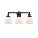 Cone 3 Light Steel Vanity Light 24.5 Inch Wide by Innovations - 616-3W-G6