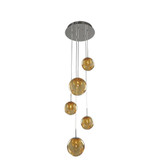 Meteor 5 Light Medium Pendant by Kalco - 309541