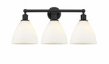 Bristol Glass 3 Matte White Light Vanity Light by Innovations - 616-3W-GBD-75