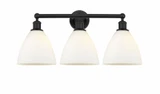 Bristol Glass 3 Matte White Light Vanity Light by Innovations - 616-3W-GBD-75