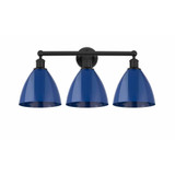 Plymouth Dome 3 Light Industrial Vanity Light by Innovations - 616-3W-PLYM-75