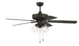 Outdoor Pro Plus 5 Blade Ceiling Fan with Light 52 Inches W by Craftmade - OP104-5