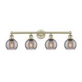 Athens Deco Swirl 4 Light Vanity Light 33 Inch Wide by Innovations - 616-4W-G1213-6
