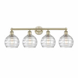 Athens Deco Swirl 4 Light Vanity Light 35 Inch Wide by Innovations - 616-4W-G1213-8