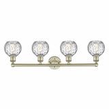 Athens Water Glass 4 Light Industrial Vanity Light by Innovations - 616-4W-AWG