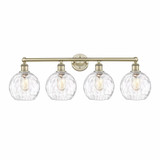 Athens Water Glass 4 Light Vanity Light 35 Inch Wide by Innovations - 616-4W-G1215-8