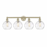 Athens Water Glass 4 Light Vanity Light 35 Inch Wide by Innovations - 616-4W-G1215-8
