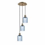 Bridal Veil 3 Light Cord Hung Pendant 27.75 Inch Tall by Innovations - 113B-3P-G559-5-GL