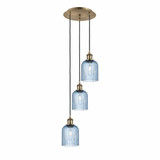 Bridal Veil 3 Light Cord Hung Pendant 27.75 Inch Tall by Innovations - 113B-3P-G559-5-GL