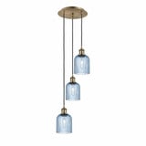 Bridal Veil 3 Light Cord Hung Pendant 27.75 Inch Tall by Innovations - 113B-3P-G559-5-GL