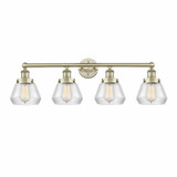 Fulton 4 Light Industrial Vanity Light 33.5 Inch Wide by Innovations - 616-4W-FUL
