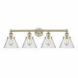 Cone 4 Light Industrial Vanity Light 33.5 Inch Wide by Innovations - 616-4W-CONE2