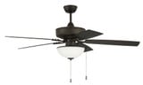 Outdoor Pro Plus 5 Blade Ceiling Fan with Light Kit 52 Inches by Craftmade - OP211-5