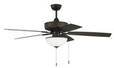 Outdoor Pro Plus 5 Blade Ceiling Fan with Light Kit 52 Inches by Craftmade - OP211-5