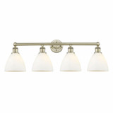 Bristol Glass 4 Light Industrial Vanity Light by Innovations - 616-4W-BG