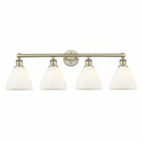 Bristol Glass 4 Light Industrial Vanity Light by Innovations - 616-4W-BG