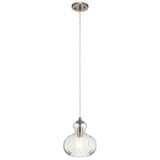 Riviera 1 Light Small Pendant 8.75 Inch Wide by Kichler - 43956