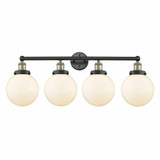 Beacon 4 Light Globe Modern Vanity Light 33.5 Inch Wide by Innovations - 616-4W-G20-8