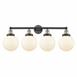 Beacon 4 Light Globe Modern Vanity Light 33.5 Inch Wide by Innovations - 616-4W-G20-8