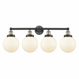 Beacon 4 Light Globe Modern Vanity Light 33.5 Inch Wide by Innovations - 616-4W-G20-8