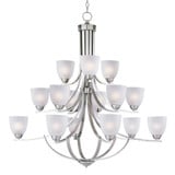 Axis 15 Light Oversized 3 Tier Chandelier by Maxim - 11228FT