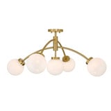 Redfield 3.5W 5LED Convertible Semi Flush Mount 36 Inch Wide by Savoy House - 6-6199-5