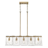 Serenity 5 Light Oversized Linear Pendant by Golden - 6072-LP