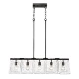 Serenity 5 Light Oversized Linear Pendant by Golden - 6072-LP