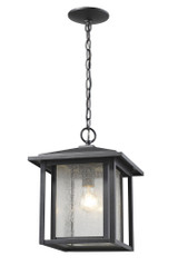Aspen 1 Light Small Outdoor Pendant by Z-Lite - 554CHB