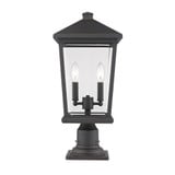 Beacon 2 Light Small Outdoor Post Mount by Z-Lite - 568PH
