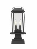 Millworks 2 Light Small Outdoor Pier Mount by Z-Lite - 574PHW