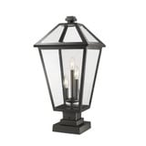 Talbot 3 Light Medium Outdoor Square Pier Mount by Z-Lite - 579PHXLS-SQPM