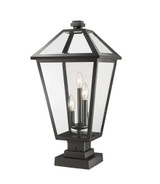 Talbot 3 Light Medium Outdoor Square Pier Mount by Z-Lite - 579PHXLS-SQPM