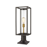 Dunbroch 1 Light Small Outdoor Pier Mount 23.75 Inch Tall by Z-Lite - 584PHMR5