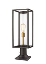 Dunbroch 1 Light Small Outdoor Pier Mount 23.75 Inch Tall by Z-Lite - 584PHMR5