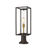 Dunbroch 1 Light Industrial Outdoor Pier Mount 23.75 Inch Tall by Z-Lite - 584PHMR6