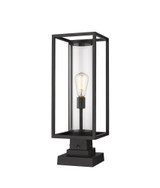 Dunbroch 1 Light Small Outdoor Square Pier Mount 22.75 Inch Tall by Z-Lite - 584PHMS-SQPM